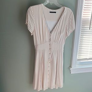 Abercrombie Striped Cream and White Dress